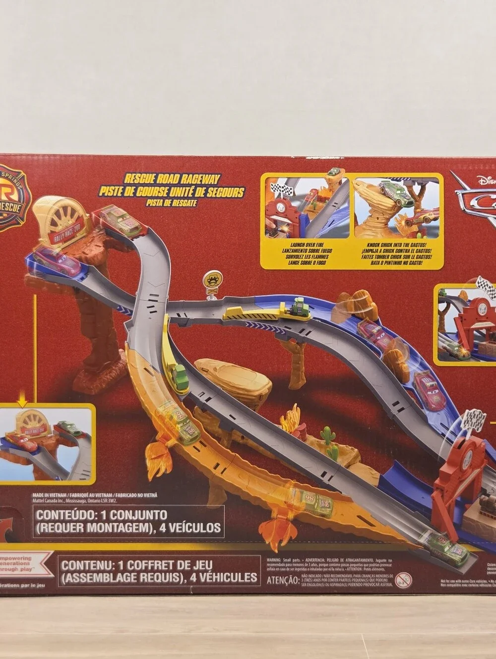 Disney Pixar Cars Race & Rescue Road Raceway Playset New Sealed